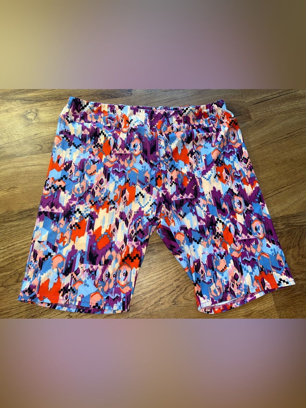 Terra & Sky Active Athletic Shorts Leggings Multi-colored Size 2X 20W-22W